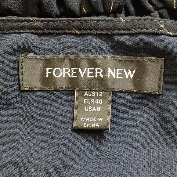 Forever New Metallic Corded Chiffon Blouse - Picture 8 of 16